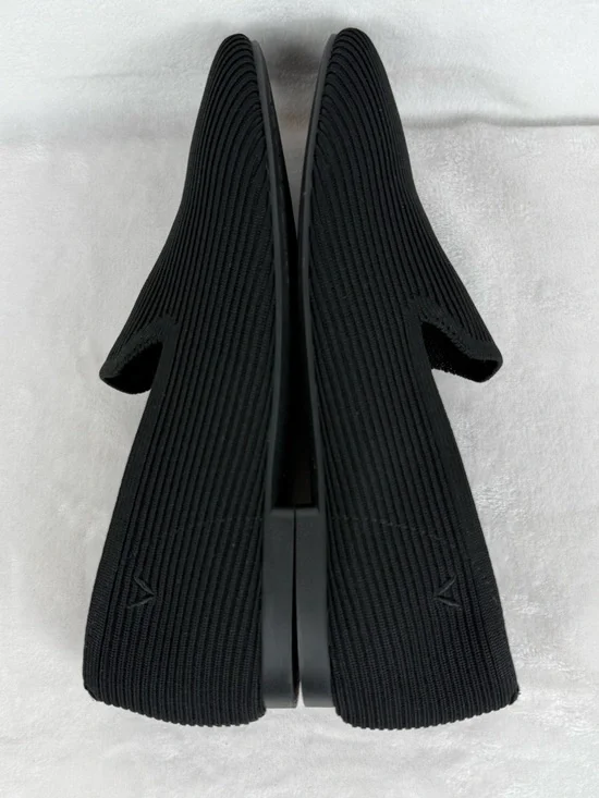 VIVAIA Knit Slip-On Flats Black Square Toe Comfort EU 41.5 ( US 7.5 ) - Picture 4 of 12